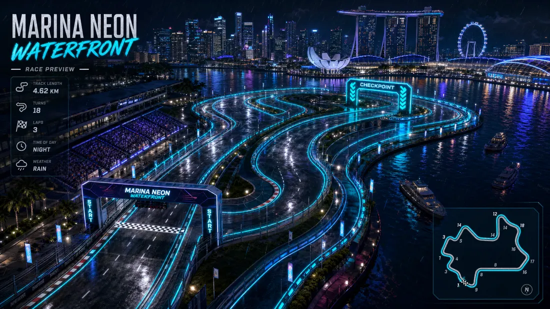 Marina Neon Waterfront